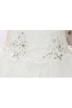 Lace Sweetheart Ball Gown Dress with Beading and Sequin