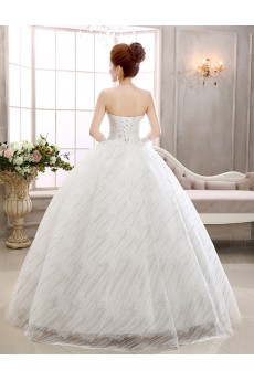 Lace Sweetheart Ball Gown Dress with Beading