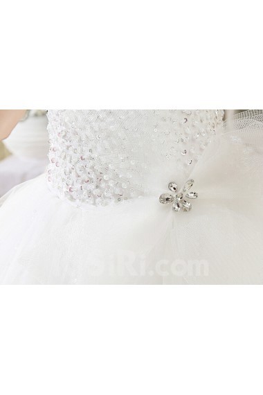 Lace Sweetheart Ball Gown Dress with Beading and Sequin