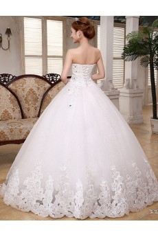 Lace and Tulle Sweetheart Ball Gown Dress with Beading and Sequin