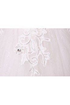 Lace and Tulle Sweetheart Ball Gown Dress with Beading and Sequin