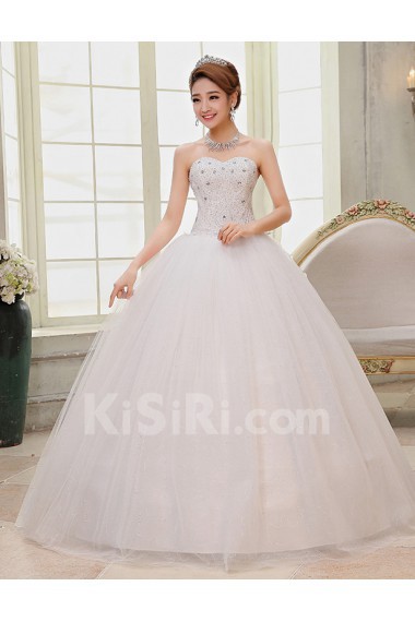 Lace and Tulle sweetheart Ball Gown Dress with Sequin