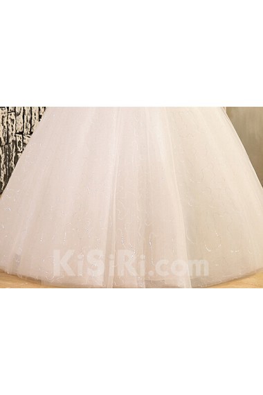 Lace and Tulle sweetheart Ball Gown Dress with Sequin