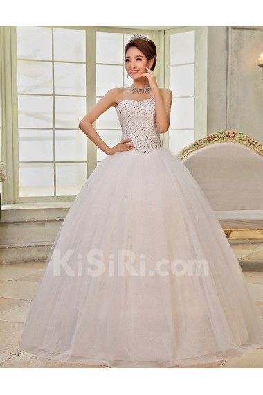 Lace and Tulle sweetheart Ball Gown Dress with Sequins