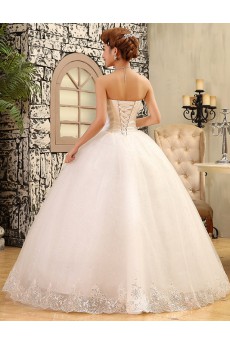 Lace and Tulle sweetheart Ball Gown Dress with Sequins