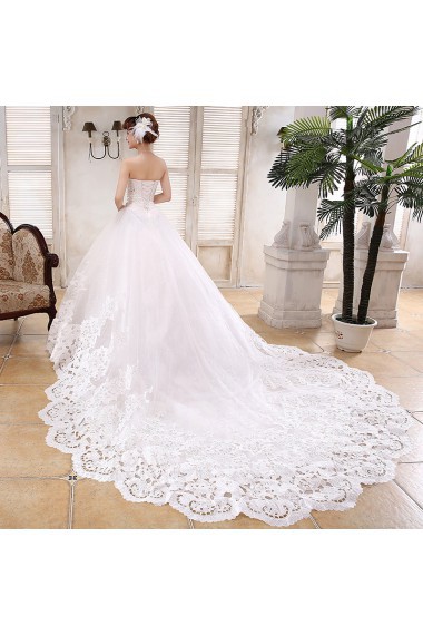 Lace and Tulle sweetheart Ball Gown Dress with Sequins