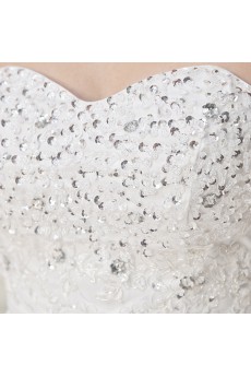 Lace and Tulle Sweetheart Ball Gown Dress with Sequins