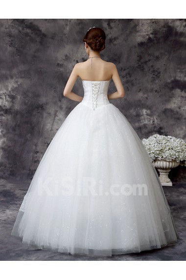 Lace and Tulle Sweetheart Ball Gown Dress with Sequins