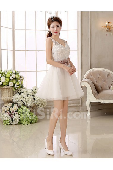 Lace V-Neck Sheath Dress with Beading