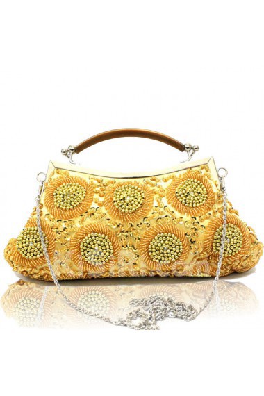 Satin Shiny Bead Handbag