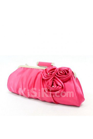 Satin Wedding or OL handbag with Handmade Rose H