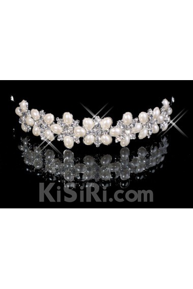 Alloy Wedding Headpiece With Rhinestone Pearl