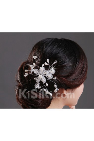 Alloy Wedding Headpiece With Beads