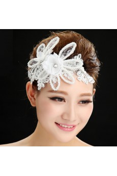 Alloy Lace Wedding Headpiece With Rhinestone