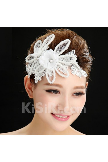 Alloy Lace Wedding Headpiece With Rhinestone