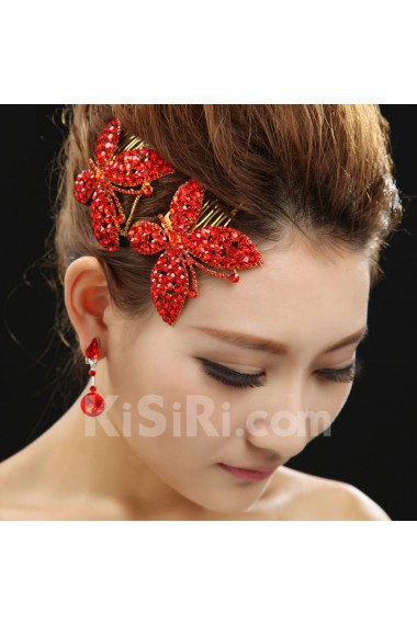 Alloy Wedding Headpiece With Rhinestone