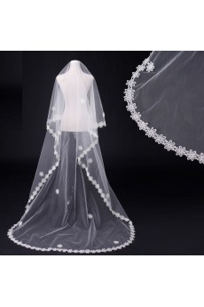 Cathedral Wedding Veil With Lace