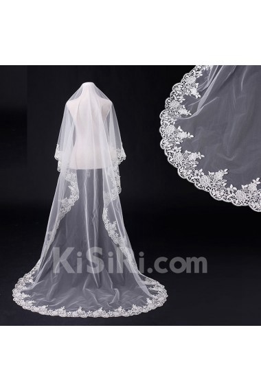 Cathedral Wedding Veil With Lace