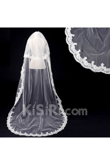 Cathedral Wedding Veil With Lace