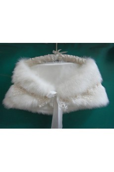 Faux Fur Wedding Wrap