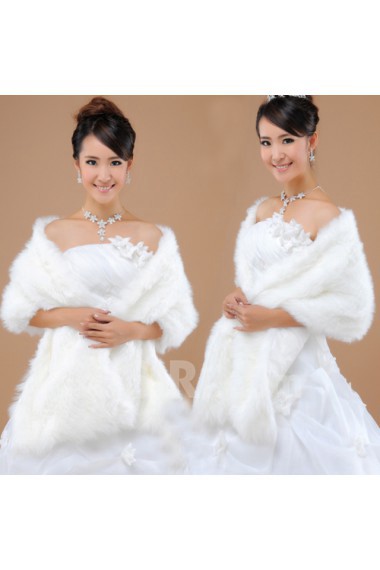 Faux Fur Wedding Wrap