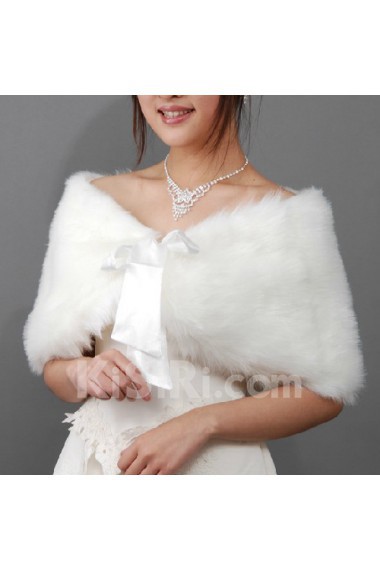 Faux Fur Wedding Wrap