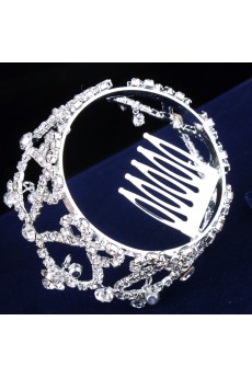 Beauitful Alloy and Rhinestiones Wedding Bridal Tiara