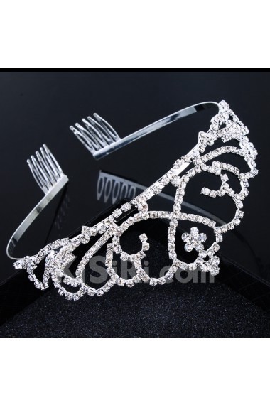 Gorgeous Zircon and Rhinestiones Wedding Bridal Tiara