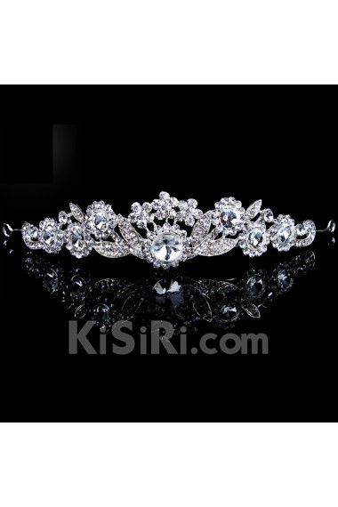 Beauitful Alloy with Zircons and Rhinestiones Bridal Headpiece