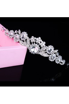 Beauitful Alloy with Zircons and Rhinestiones Bridal Headpiece