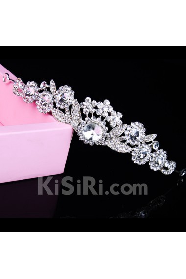 Beauitful Alloy with Zircons and Rhinestiones Bridal Headpiece