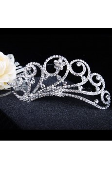 Beauitful Alloy and Rhinestiones Wedding Bridal Tiara