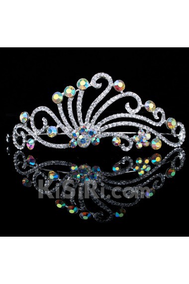 Beauitful Alloy with Zircons and Rhinestiones Bridal Headpiece