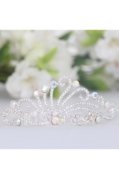 Beauitful Alloy with Zircons and Rhinestiones Bridal Headpiece