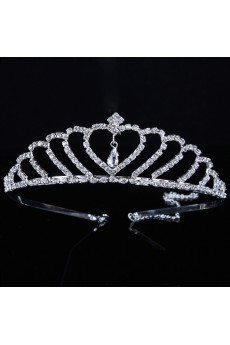 Gorgeous Alloy with Rhinestiones and Zircons Wedding Tiara