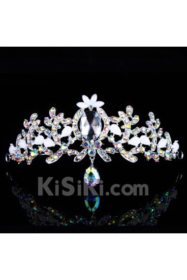 Gorgeous Alloy with Pearls and Shining Rhinestions Wedding Tiara