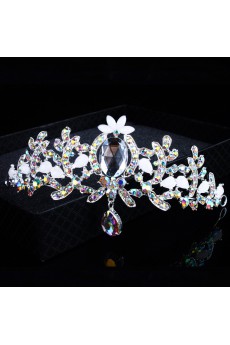 Gorgeous Alloy with Pearls and Shining Rhinestions Wedding Tiara