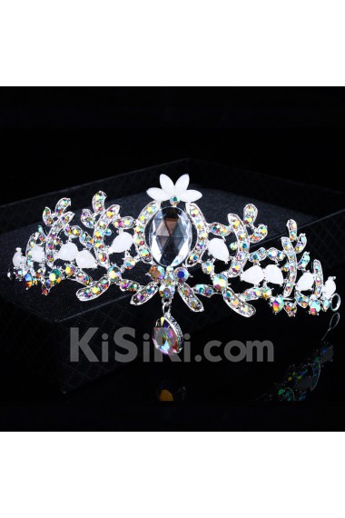 Gorgeous Alloy with Pearls and Shining Rhinestions Wedding Tiara