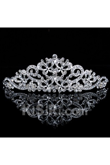 Shining Alloy with Zircons and Rhinestones Butterfly Wedding Tiara