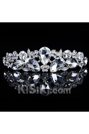 Gorgeous Alloy with Glass and Rhinestiones Wedding Bridal Tiara