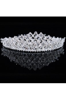 Top Grade Alloy with Rhinestones and Zircons Wedding Tiara