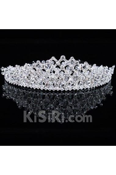 Top Grade Alloy with Rhinestones and Zircons Wedding Tiara