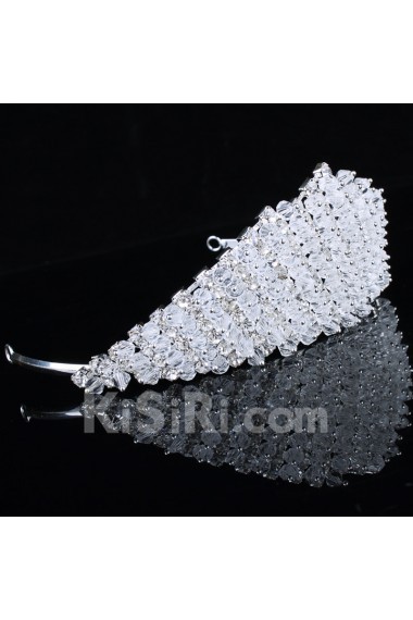 Shining Beauitful Alloy with Zircons and Rhinestones Wedding Tiara