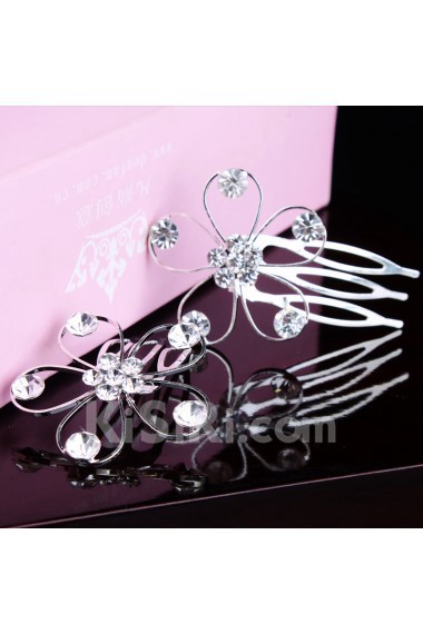 Beauitful Alloy with Rhinestones Wedding Bridal Headpiece