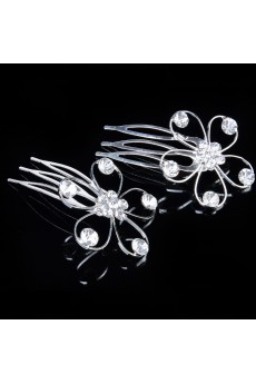 Beauitful Alloy with Rhinestones Wedding Bridal Headpiece