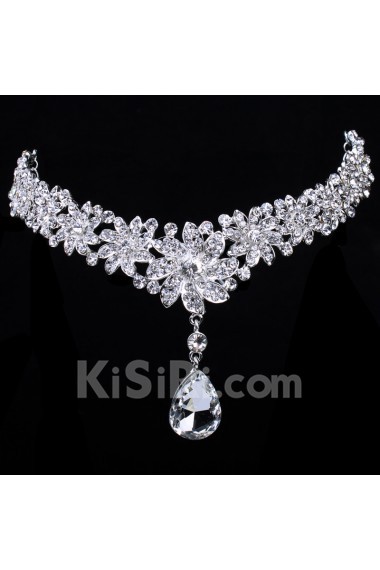 Beauitful Alloy with Shining Rhinestones Wedding Bridal Headpiece