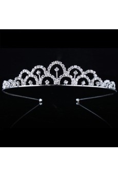 Fashion Alloy and Rhinestones Wedding Jewelry Set with Earring,Necklace and Tiara 