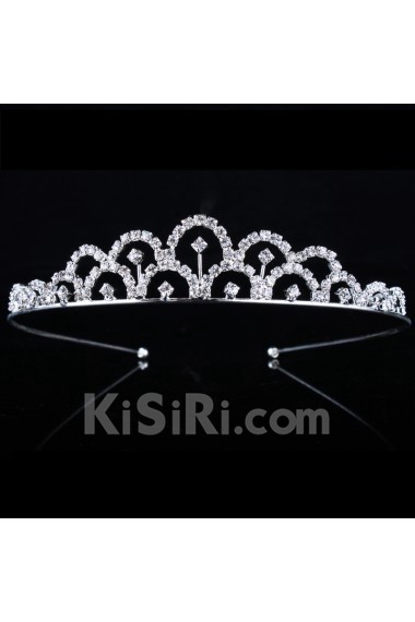 Fashion Alloy and Rhinestones Wedding Jewelry Set with Earring,Necklace and Tiara 