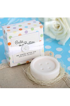 "Cute as a Button" Button Soap Favor