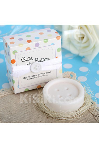 "Cute as a Button" Button Soap Favor